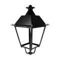 Lampa tip felinar din oțel, finisaj negru
