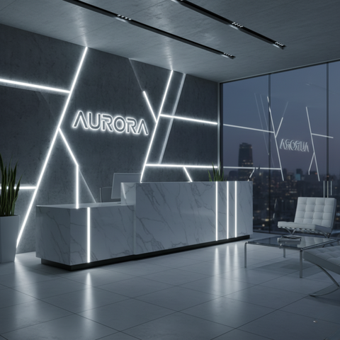 Furtun Neon FLEX LED Alb Rece 230V pentru decoruri moderne