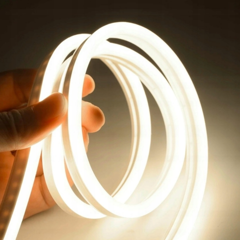 Furtun Neon FLEX Alb Rece 8x16mm 230V iluminat interior/exterior