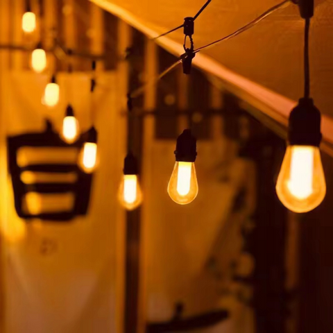 Ghirlandă decorativă exterior cu LED-uri ce imită focul, lungime 15 metri