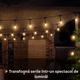 ghirlanda decorativa 6500mm cu 10 becuri led 2700k, led-box.ro