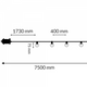 ghirlanda led terase, lungime 7500mm cu 15 becuri led lumina calda, led-box.ro