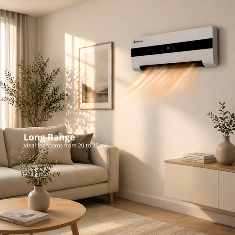 Încălzitor ceramic de perete pentru camere de 20-35 m²