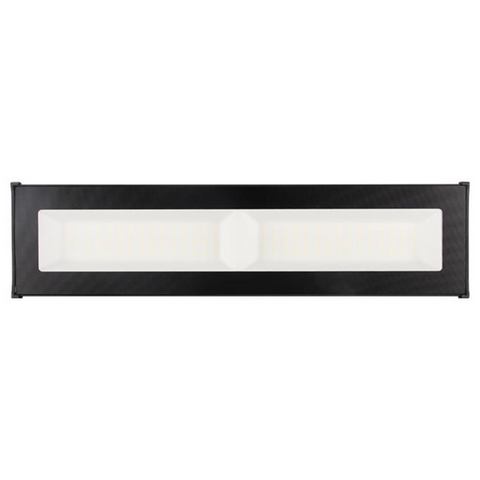 Corp de iluminat High Bay LED pentru hale și depozite, vedere din spate cu sistem de prindere prin suspendare
