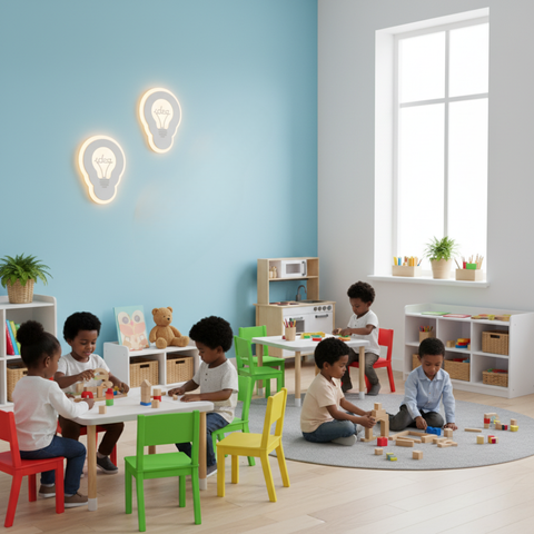iluminat simbolic pentru birouri și copii