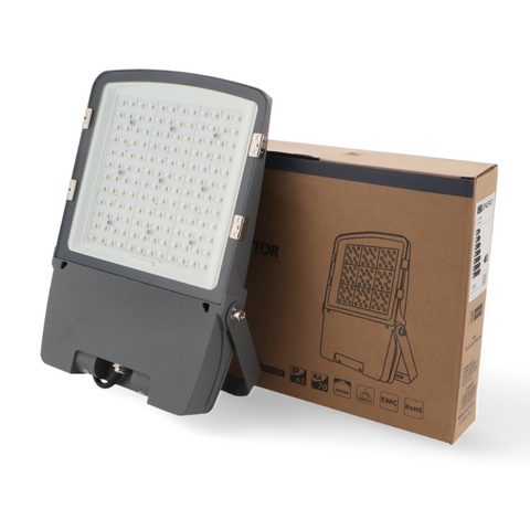 proiector LED 100W, proiector profesional LED, lumina rece 6000K, proiector industrial IP65, lampa stradala LED, proiector LED Lumileds, driver Inventronics, proiector LED dimabil, proiector 2 în 1, iluminat exterior puternic, lampa LED stradala 100W, led-box.ro