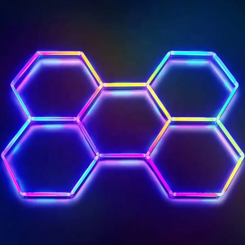 Panou LED hexagon 180W RGB cu efecte dinamice