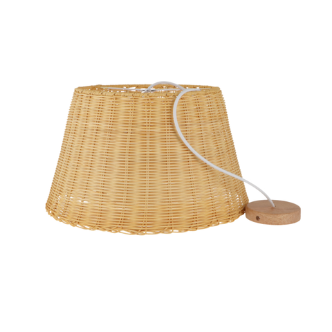 Pendul Sicilia ratan natural montat pe tavan din lemn