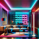 Lampadar LED RGB digital 150cm - dimensiuni