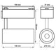 Proiector LED 30W Paris alb pentru sina monofazata - imagine 12