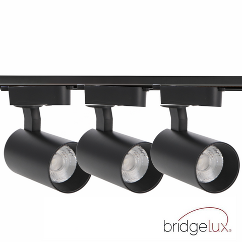 Kit 3 spoturi LED Berna pe șină  1 metru monofazică, CCT reglabil, negru, led-box.ro
