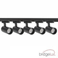 Kit iluminat pe sina cu 5 spoturi negre si 2 metri sina monofazica, led-box.ro