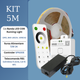 Kit Banda LED COB Digital Running Light 24V, WS2811, 360 LED/m, 10W/m, 5 metri