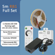 kit banda diitala, kit bana cob, banda led cob, banda led running light,cob digita running light, ws2811, 360led/m, kit banda cob 24v, banda led c controler si telecomanda, sursa aimentare led, led-box.ro