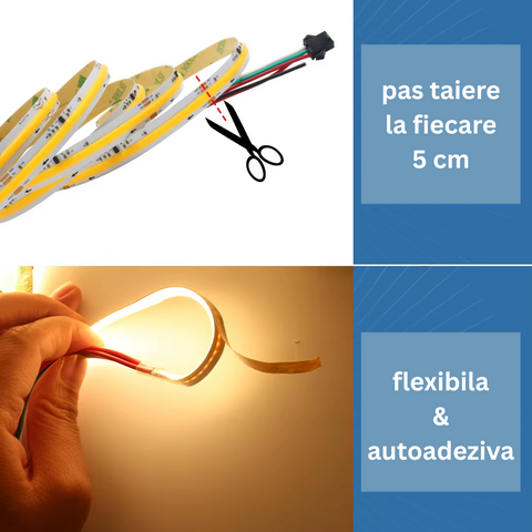 kit banda diitala, kit bana cob, banda led cob, banda led running light,cob digita running light, ws2811, 360led/m, kit banda cob 24v, banda led c controler si telecomanda, sursa aimentare led, led-box.ro