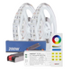kit banda led smart tuya, 2 benzi led RGB de 10 metri, o sursa 200w 24V, telecomanda Miboxer, controller led