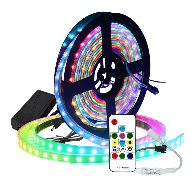 Kit banda LED Neo Pixel WS281 30LED/m, 12V IP20, 5m - Led-Box.ro