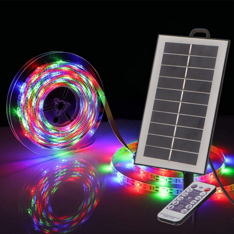 kit banda led rgb dimabila, incarcare solara, control din telecomanda, led-box.ro