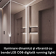kit banda digitala, kit bana cob, banda led cob, banda led running light,cob digitala running light, ws2811, 360led/m, kit banda cob 24v, banda led c controler si telecomanda, sursa aimentare led, led-box.ro