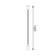 kit suspendare sina magnetica 1.5m, montare sina magnetica, sina magnetica suspendata, kit instalare sina magnetica 1.5m, led-box.ro