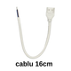 Kit Conectare Bandă LED 220V 10mm — Conector + Capac Terminal + Silicon Etanșare IP65