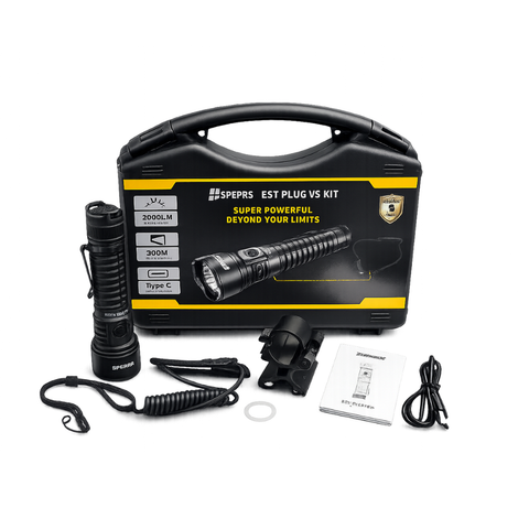 Kit Lanterna Profesionala SPERAS EST PLUS V3 – 3000 Lumeni, 800 Metri