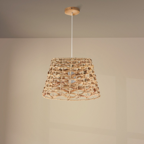 Pendul Boho Cíes lumină caldă ambient în living
