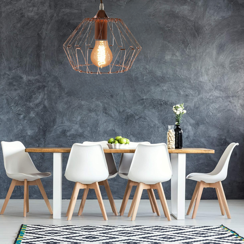 Lampă tip cușcă metalică design industrial Kandang