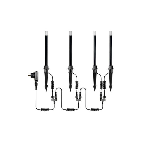 Lampă de grădină LED 24V Neo Tila 3000K set x4, IP54, negru