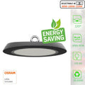 lampa industriala 150w, lampi industriale, lampa high bay, lampi ufo, lampa industriala chip Osram, lampa putere selectabila, lampa high bay 80w-100w-150w, lampi cu putere selectabila, led-box.ro