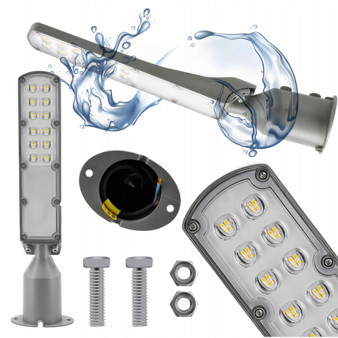 Lampa LED Slim iluminat stradal, rezistenta la apa, carcasa aluminiu, led-box.ro
