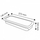 lampa iluminat urgenta led, dimensiuni in mm 140x272x543mm, led-box.ro
