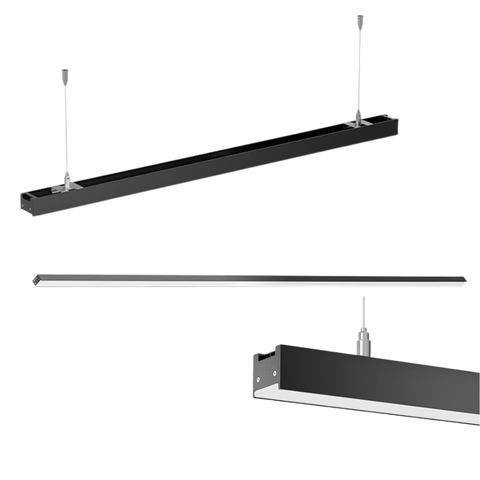 Lampă LED profesională 190cm negru aluminiu