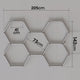 Lampă LED Hexagon 144W detaliu panou individual 410x21x36mm