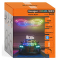 Lampă LED Hexagon 144W RGB ansamblu complet 205x142cm vedere frontală