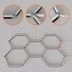 Lampă LED Hexagon 144W RGB studio foto video iluminat profesional