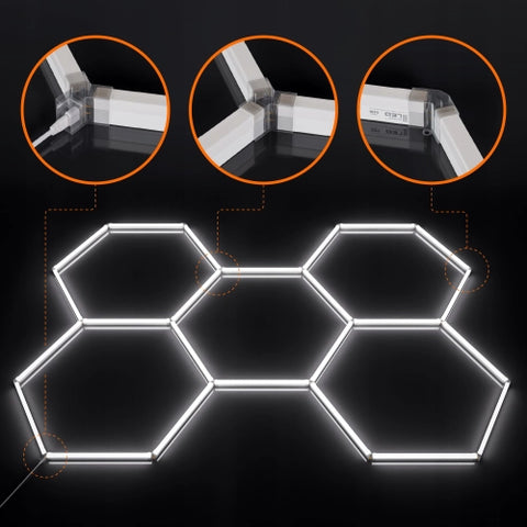 Lampă LED Hexagon 192W tehnologie anti-flicker protecție ochi