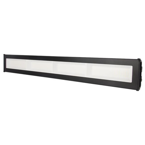 Corp de iluminat High Bay LED 200w pentru hale și depozite, vedere din spate cu sistem de prindere prin suspendare
