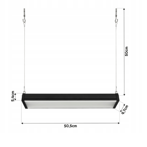 lampa led industriala, lampa led suspendata, lampa liniara cu led, lampi liniare suspendate, lampa led 100w suspendata, lampi liniare 230v 100w, led-box.ro