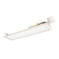 Lampă LED industrială 200W montată suspendat sau aplicat, carcasă albă, protecție IP65 și IK06


