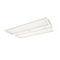 Lampă LED industrială 400W montată suspendat sau aplicat, carcasă albă, protecție IP65 și IK06