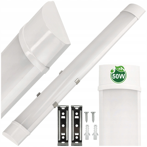 lampa led liniara alba 50w, design slim, IP44