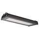 Lumină LED industrială IP65, model suspendat, construcție robustă din aluminiu și sticlă
