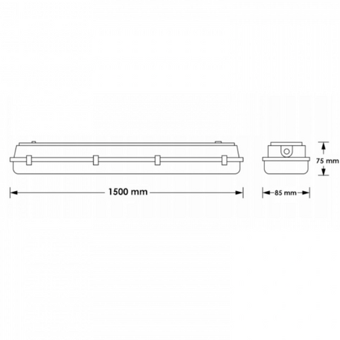 lampa liniara, lampa led industriala, lampi industriale interconectabile, lampa led industriala 50w, lampa liniara cct, lampa impermeabila liniara, led-box.ro