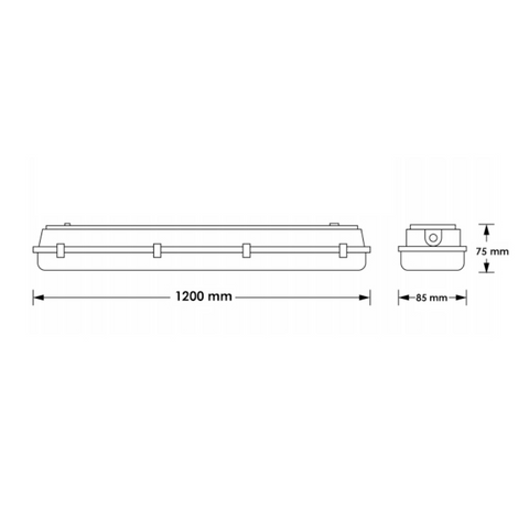 lampa liniara, lampa led industriala, lampi industriale interconectabile, lampa led industriala 40w, lampa liniara cct, lampa impermeabila liniara, led-box.ro