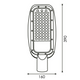 lampa led iluminat stradal dimensiuni 390x160mm, led-box.ro
