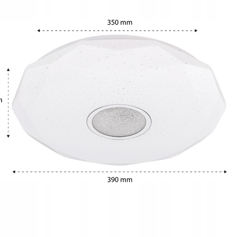 Plafonieră LED albă Diami 24W, flux luminos 1680 lumeni
