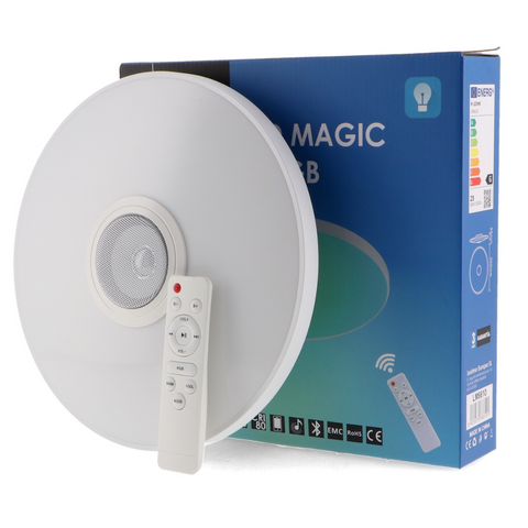Plafonieră smart Magic 25W cu lumină colorată și muzică integrată