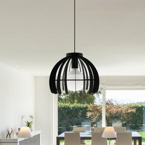 Lampă modernă din metal negru mat stil minimalist