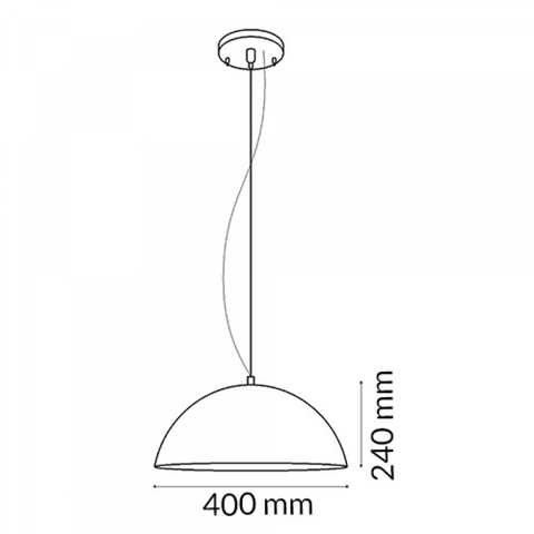 Pendul negru mat pentru bucătărie Pople sau cafenea